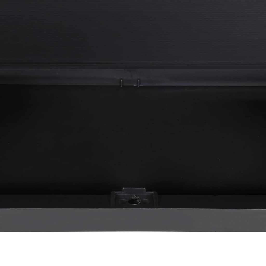 Gartenschrank Grau und Schwarz 65x37x85 cm PP