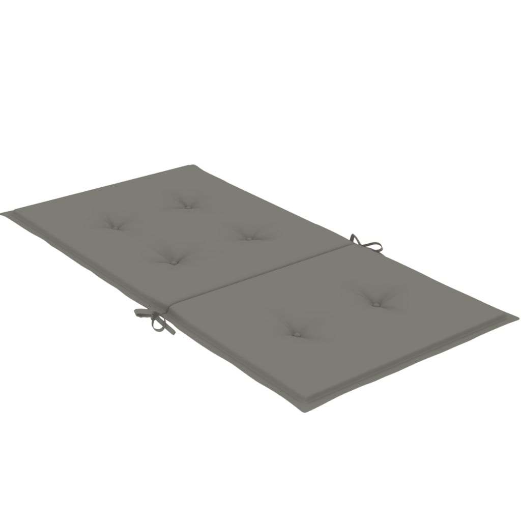 Niedriglehner-Auflagen 2 Stk Melange Anthrazit 100x50x7cm Stoff
