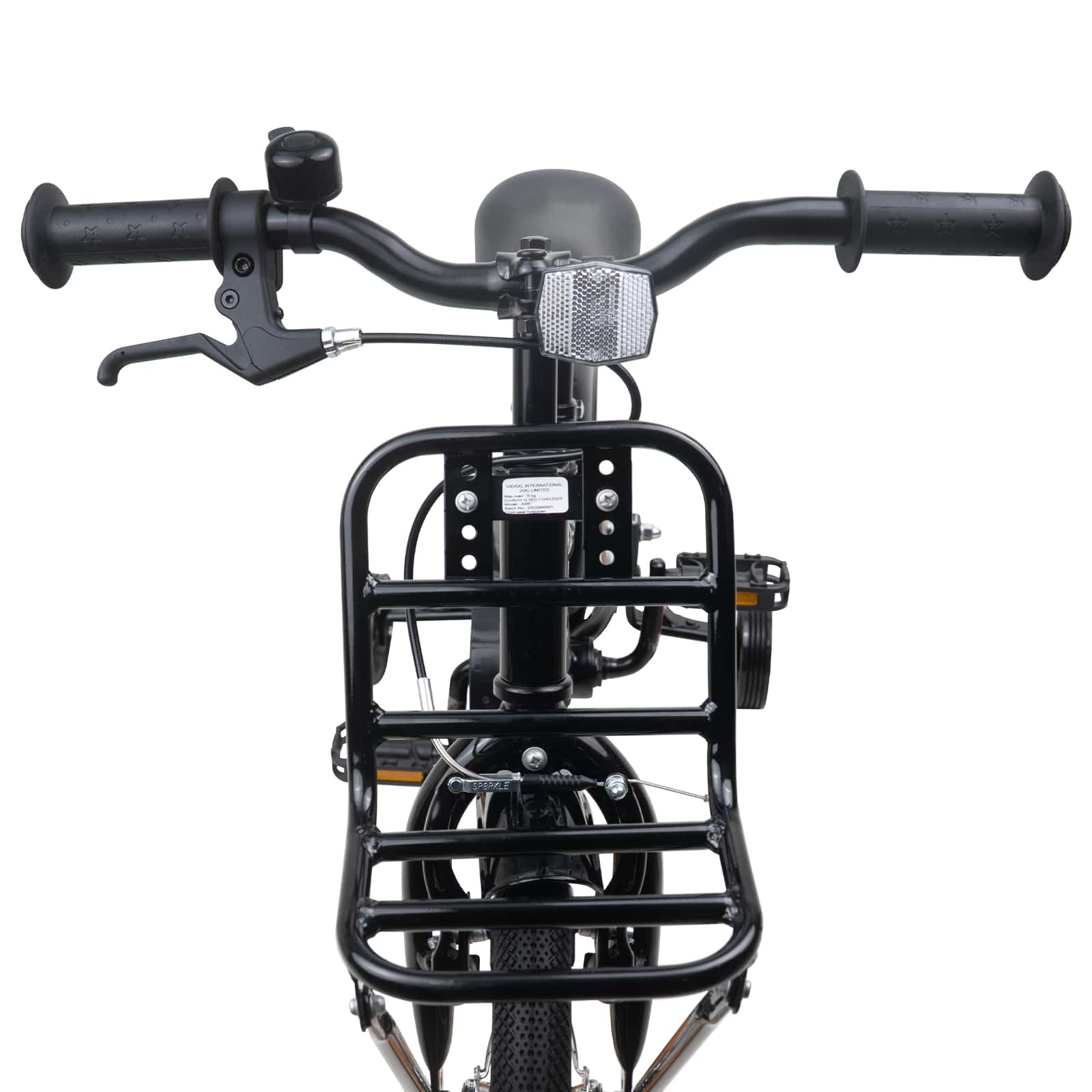 Kinderfahrrad 12 Zoll für 2-4 Jahre alt Orange Schwarz