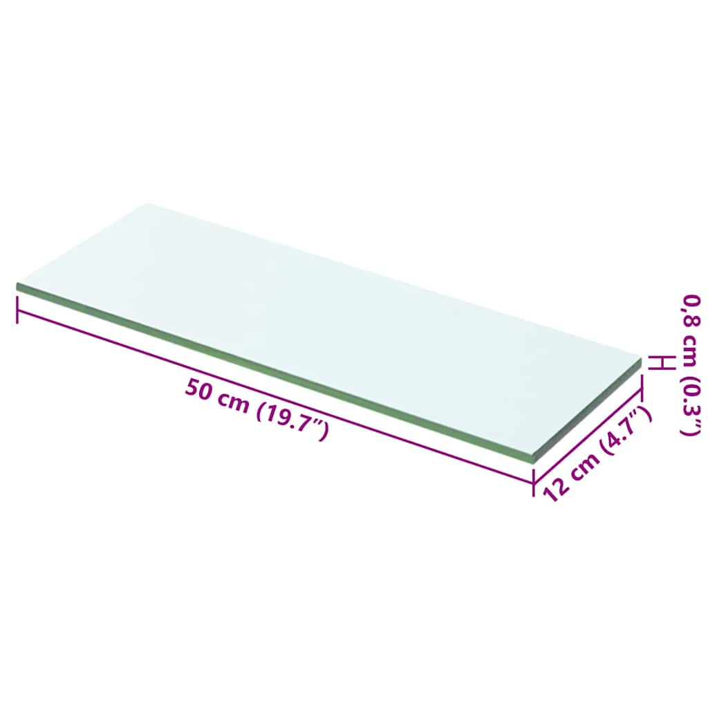 Regalboden Glas Transparent 20x12 cm