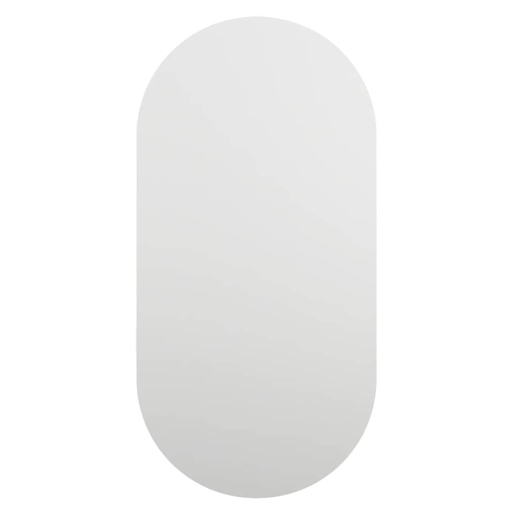 Spiegel mit LED-Leuchten 60x30 cm Glas Oval
