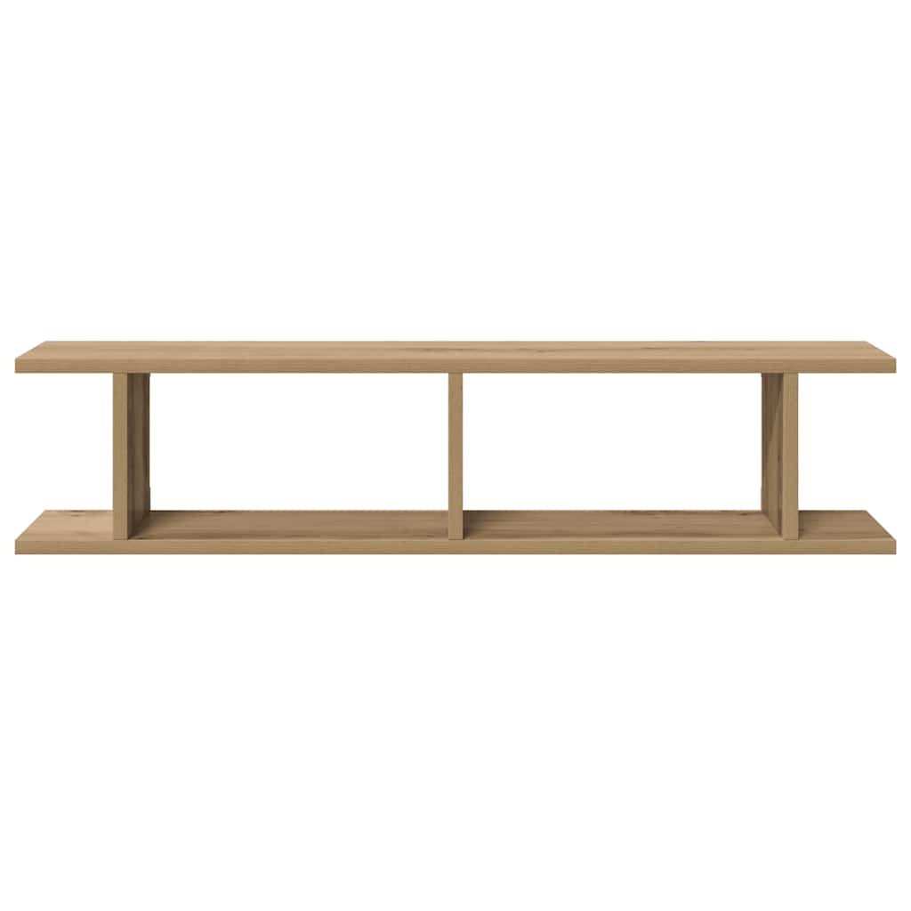 Wandregale 2 Stk. Weiß 75x18x20 cm Holzwerkstoff