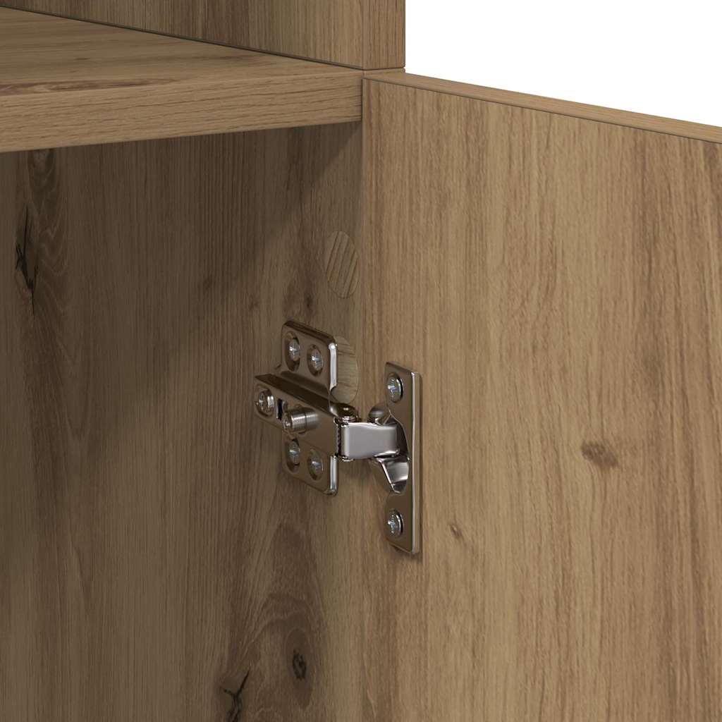 Highboard Altholz 80 x 42,5 x 185 cm Holzwerkstoff
