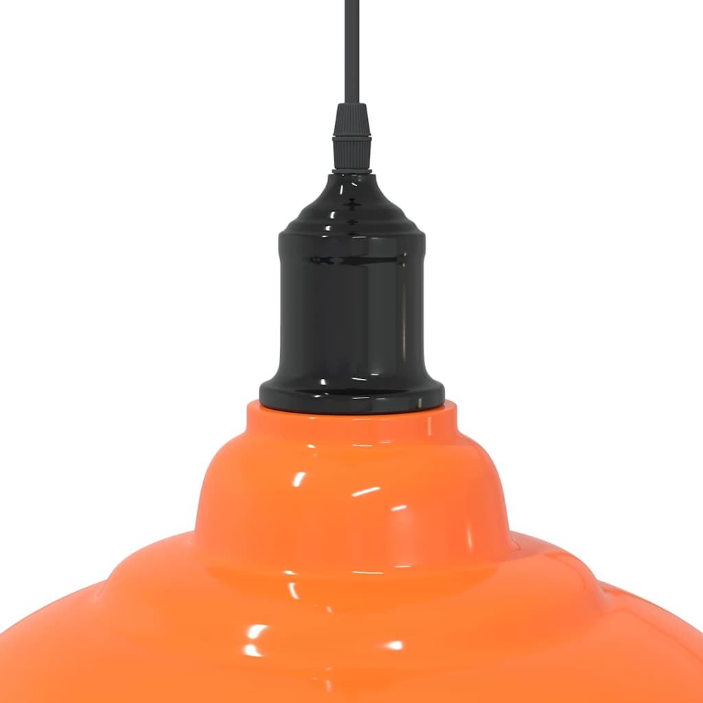 Pendelleuchte Höhenverstellbar E27 Schwarz Glänzend Ø 31 cm