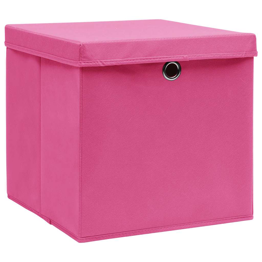Aufbewahrungsboxen 4 Stk. Blau 32x32x32 cm Stoff