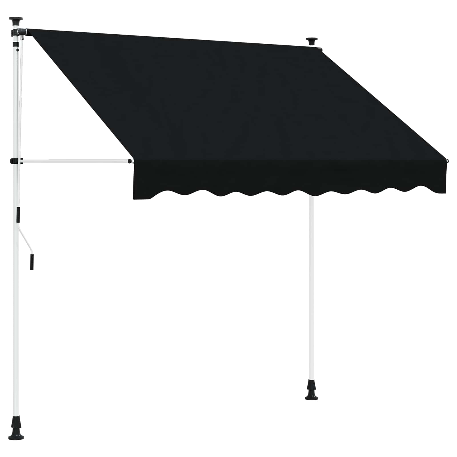 Einziehbare Markise Handbetrieben 150 cm Anthrazit
