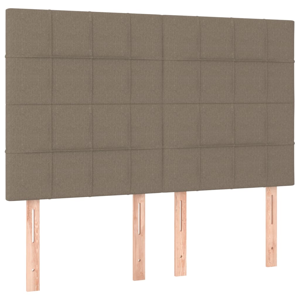 Kopfteil Hellgrau 80x5x118/128 cm Stoff