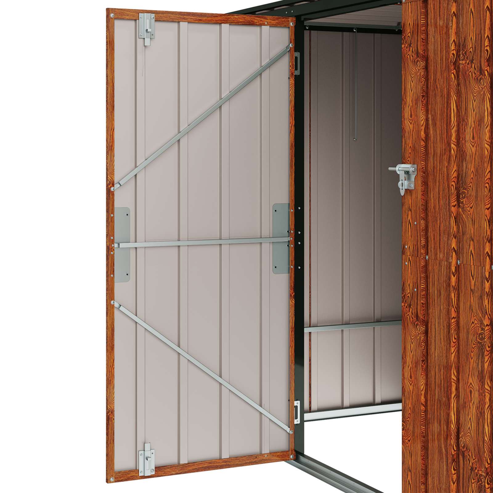 Gartenlagerbox Schwarz 151,5 x 82 x 110,5 cm Stahl