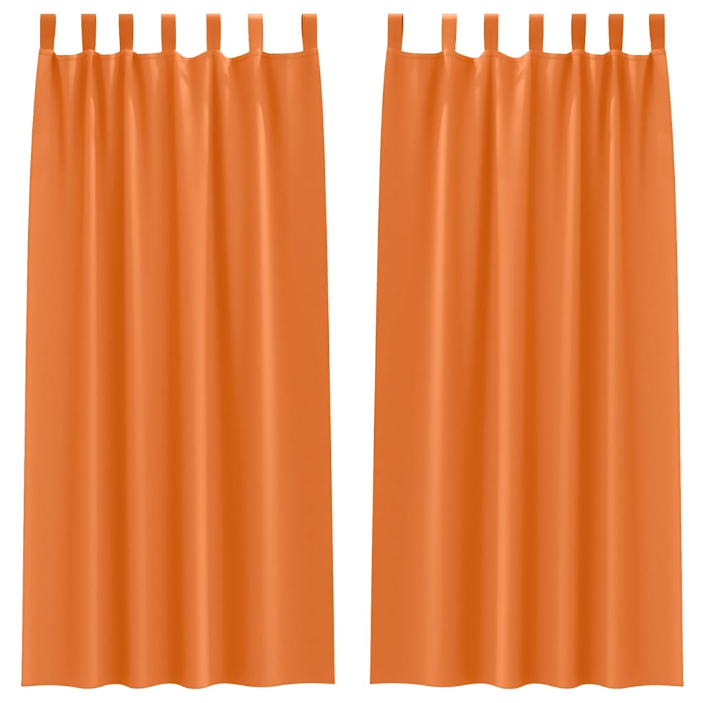 Verdunkelungs-Vorhänge mit Ringen 2 pcs Beige 140 x 140 cm