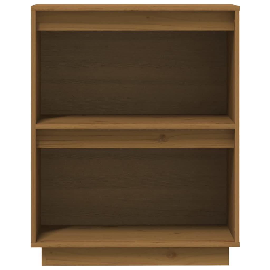 Beistellschrank Weiß 60x34x75 cm Massivholz Kiefer