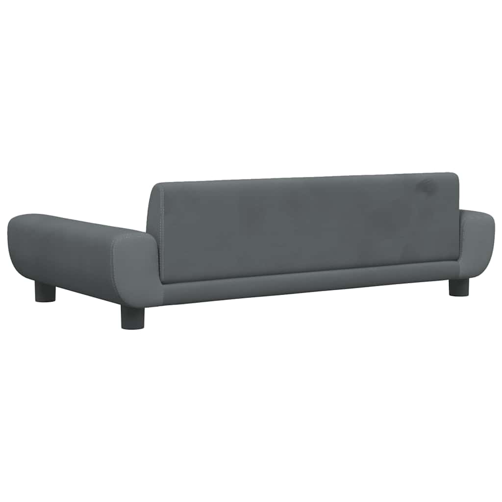 Kindersofa Blau 100x54x33 cm Samt