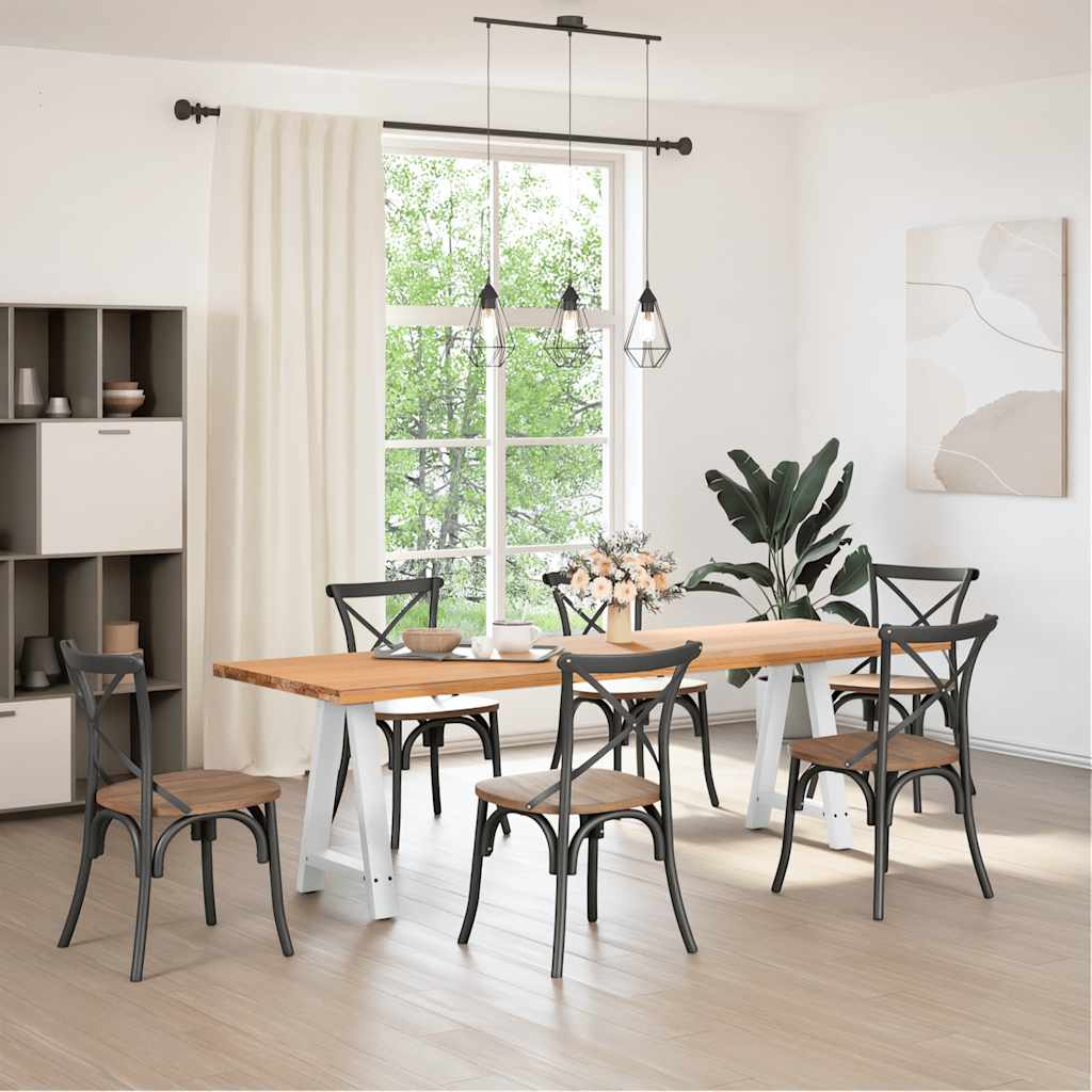 Couchtischbeine A-Form 2 Stk. 30x(30-31) cm Stahl