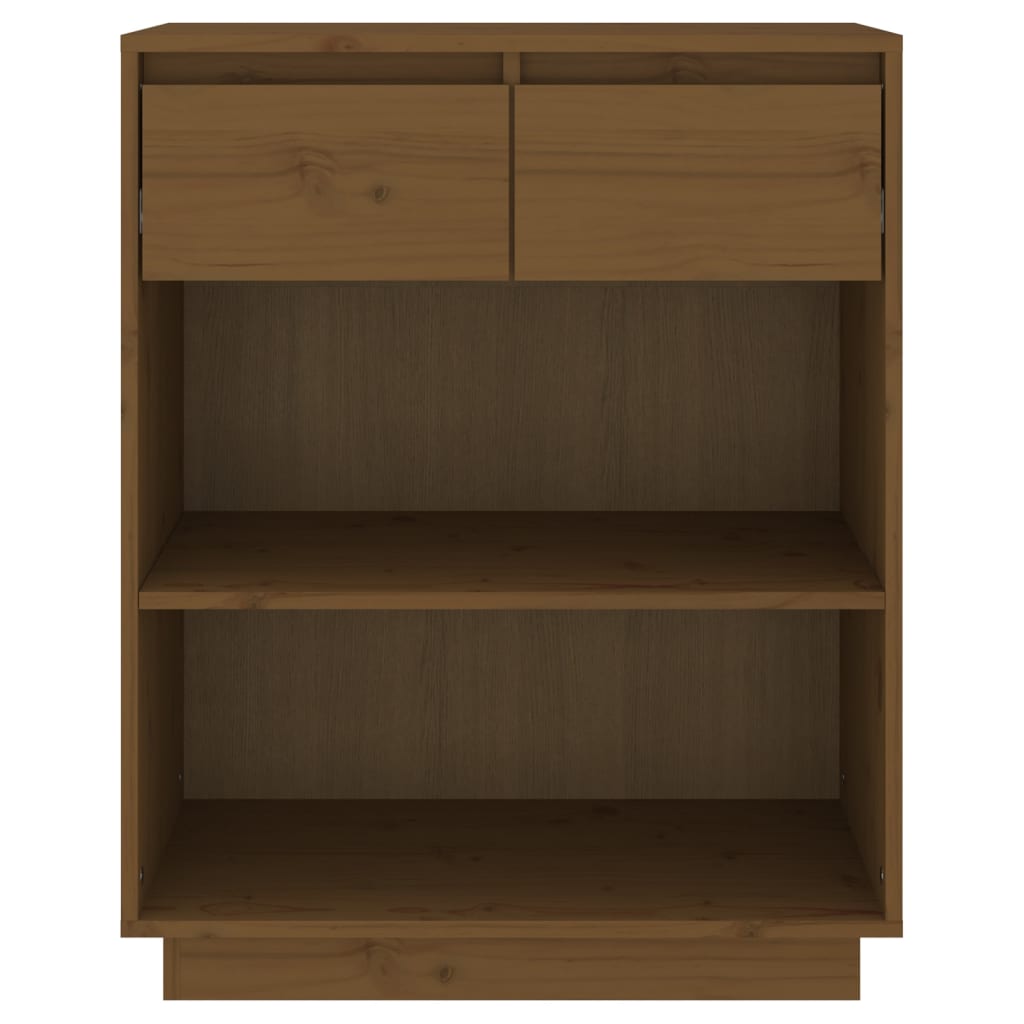 Beistellschrank 60x34x75 cm Massivholz Kiefer