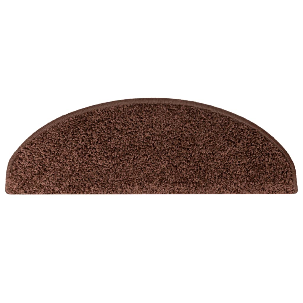Stufenmatten 15 Stk. 56x17x3 cm Grau Halbrund