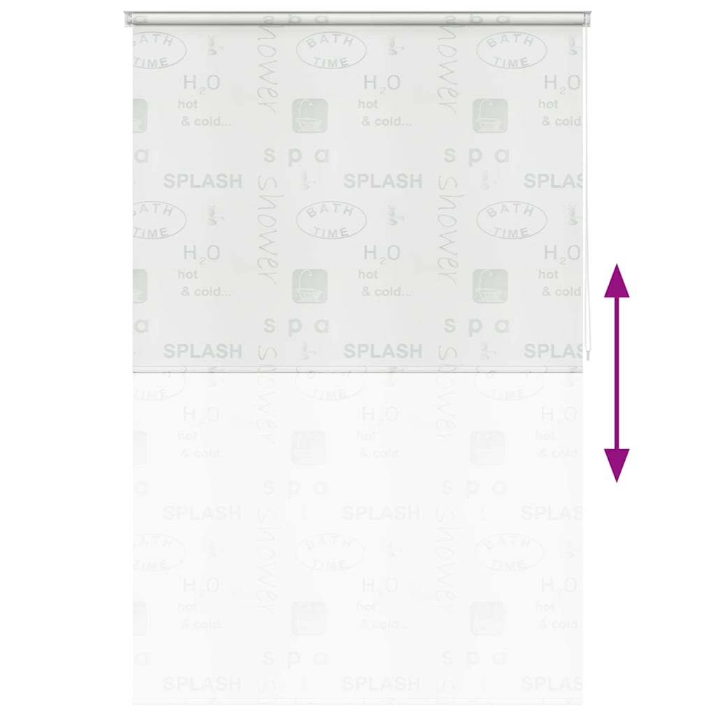 Duschrollo 80x240 cm Weiß