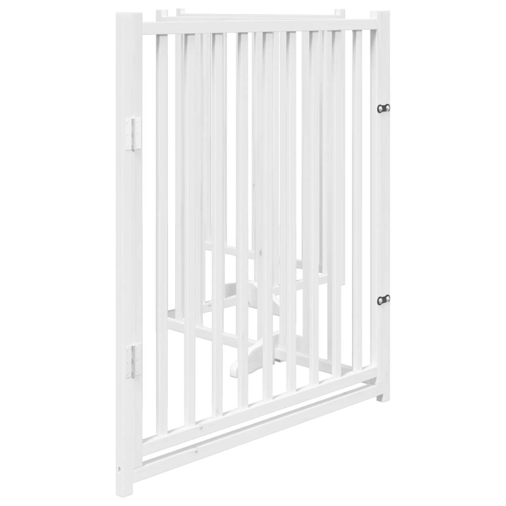 3-tlg. Hundetor Faltbar 150 cm Massivholz Tanne
