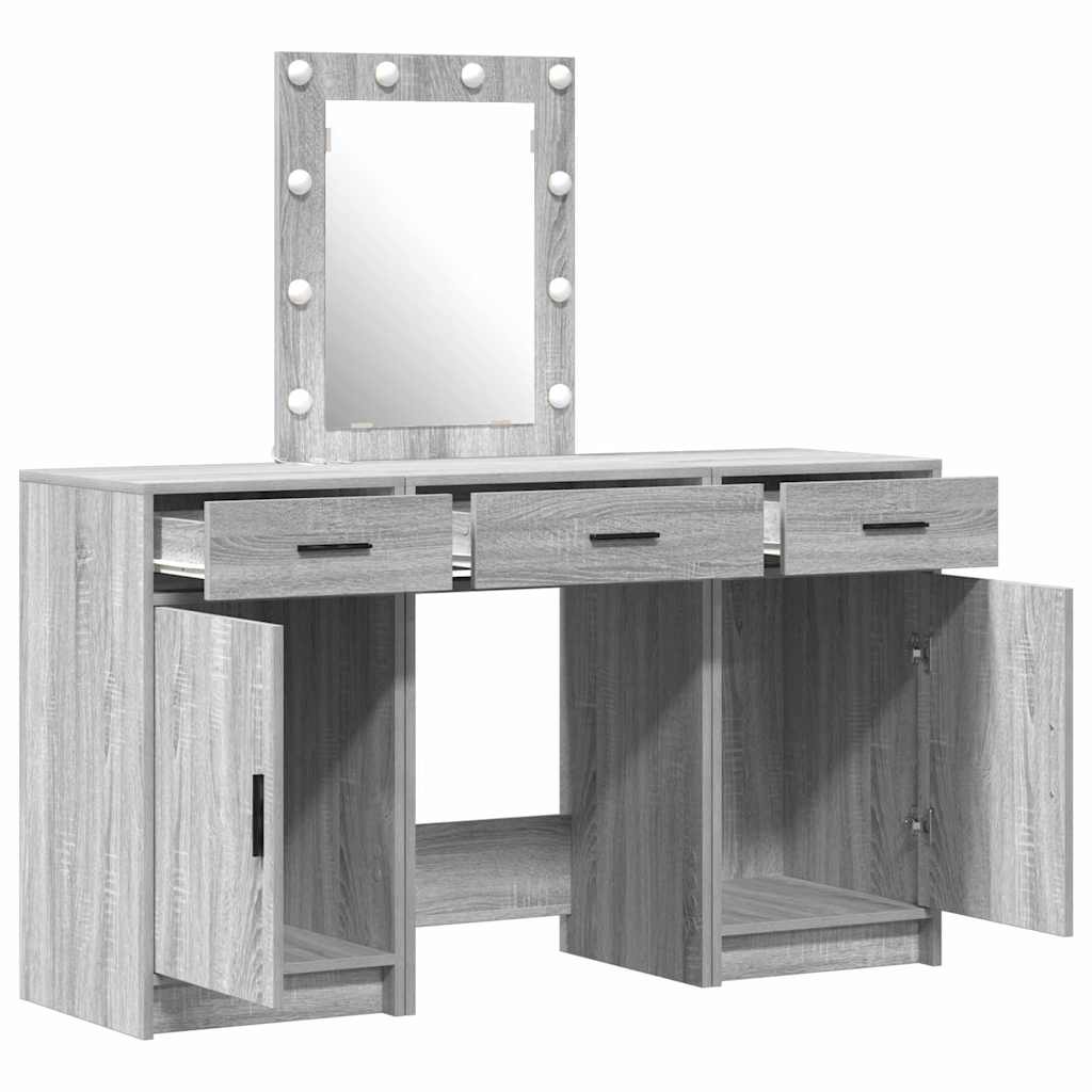 Schminktisch mit Schubladen Weiß 50 x 41 x 135 cm Holzwerkstoff