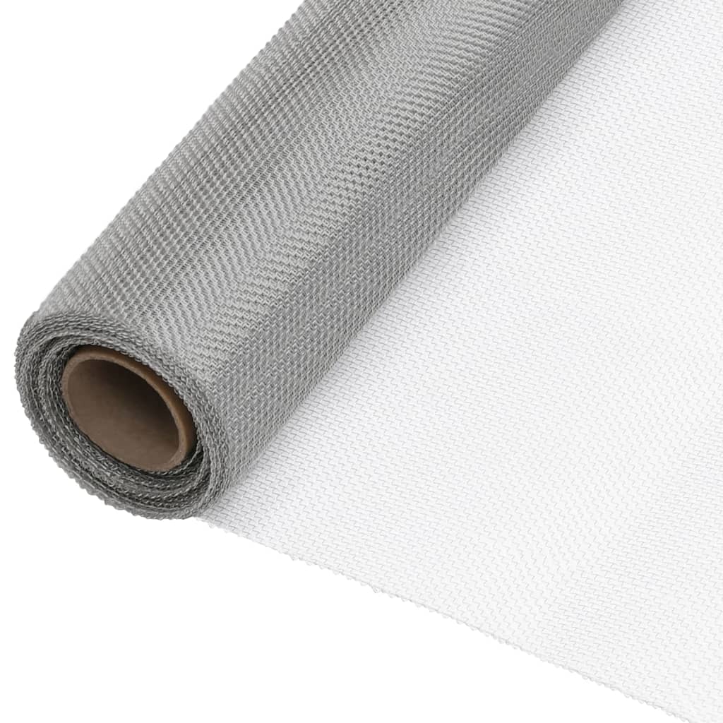 Drahtzäune 100 x 500 cm Mesh Edelstahl 201 Silber