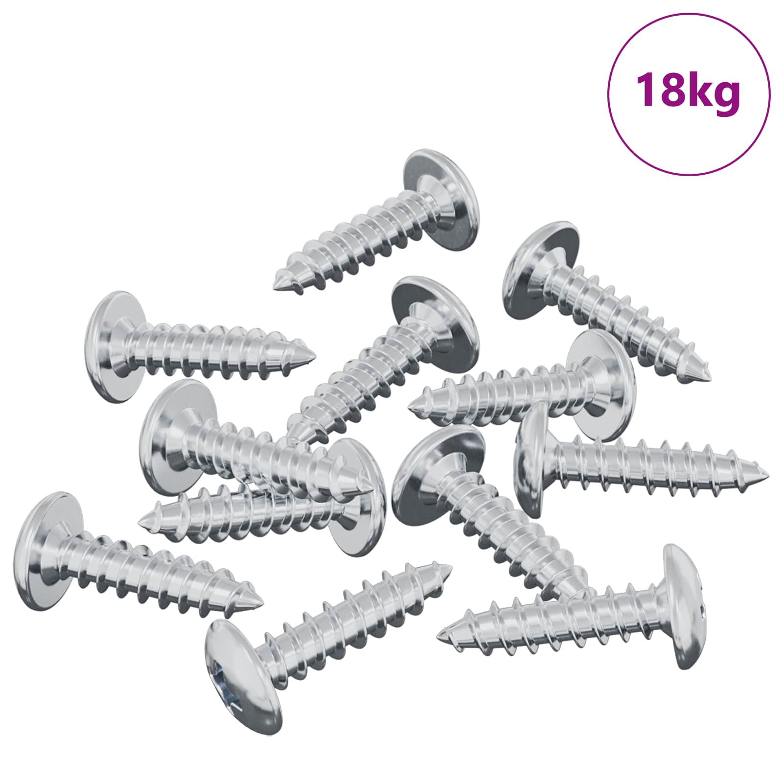 Schraube 2 pcs Silber M4 x 16 mm Stahl