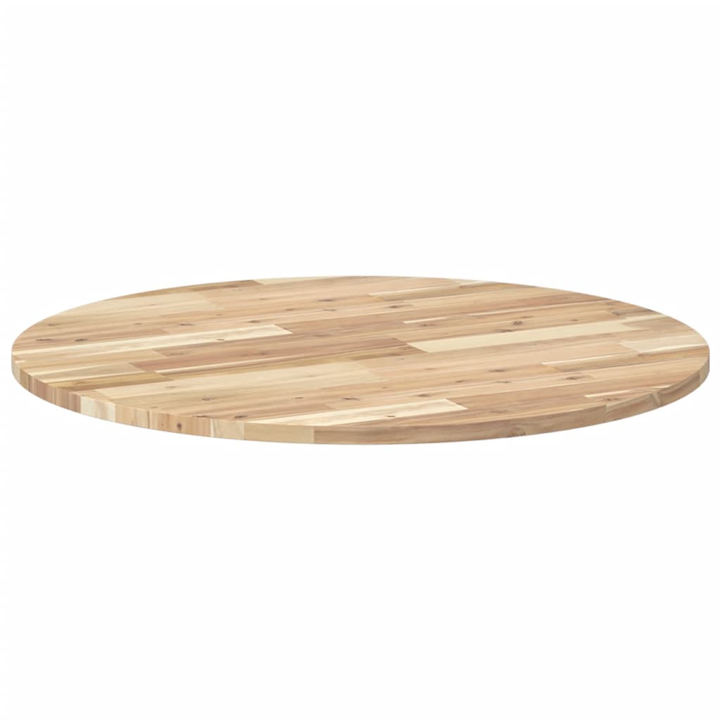 Tischplatte Rund Ø40x2 cm Massivholz Akazie