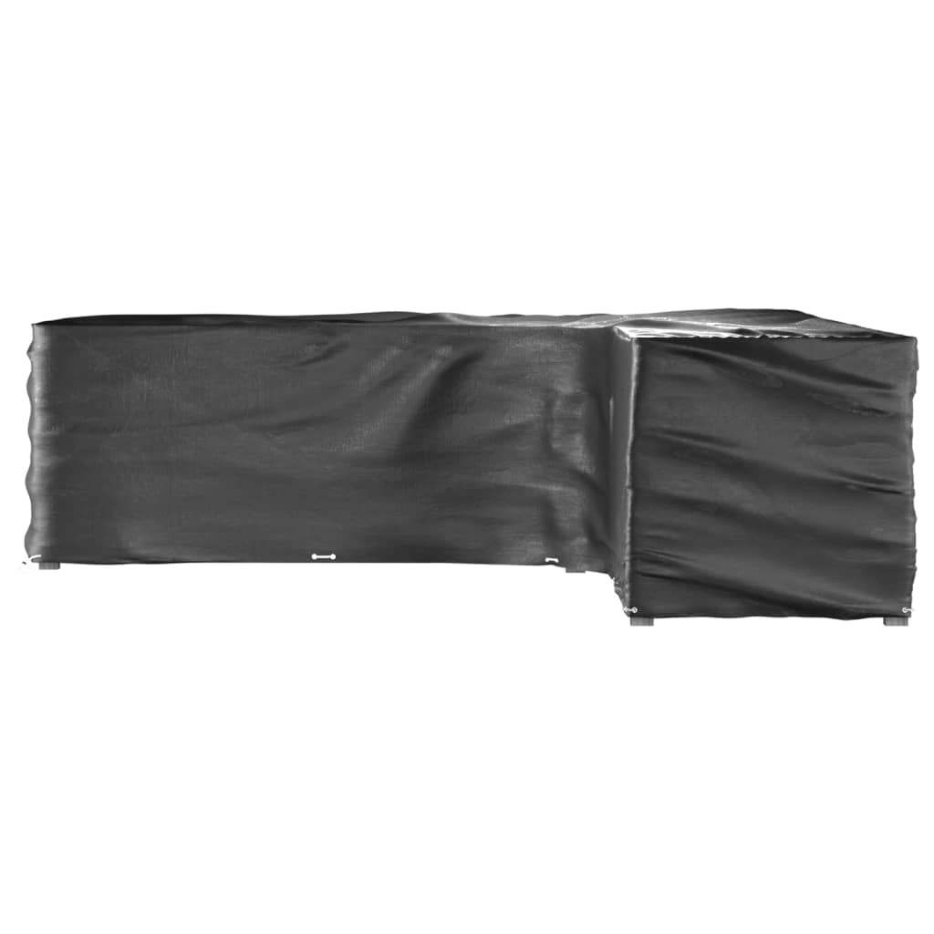 Gartenmöbel-Abdeckungen 2 Stk. L-Form 12 Ösen 250x250x90 cm