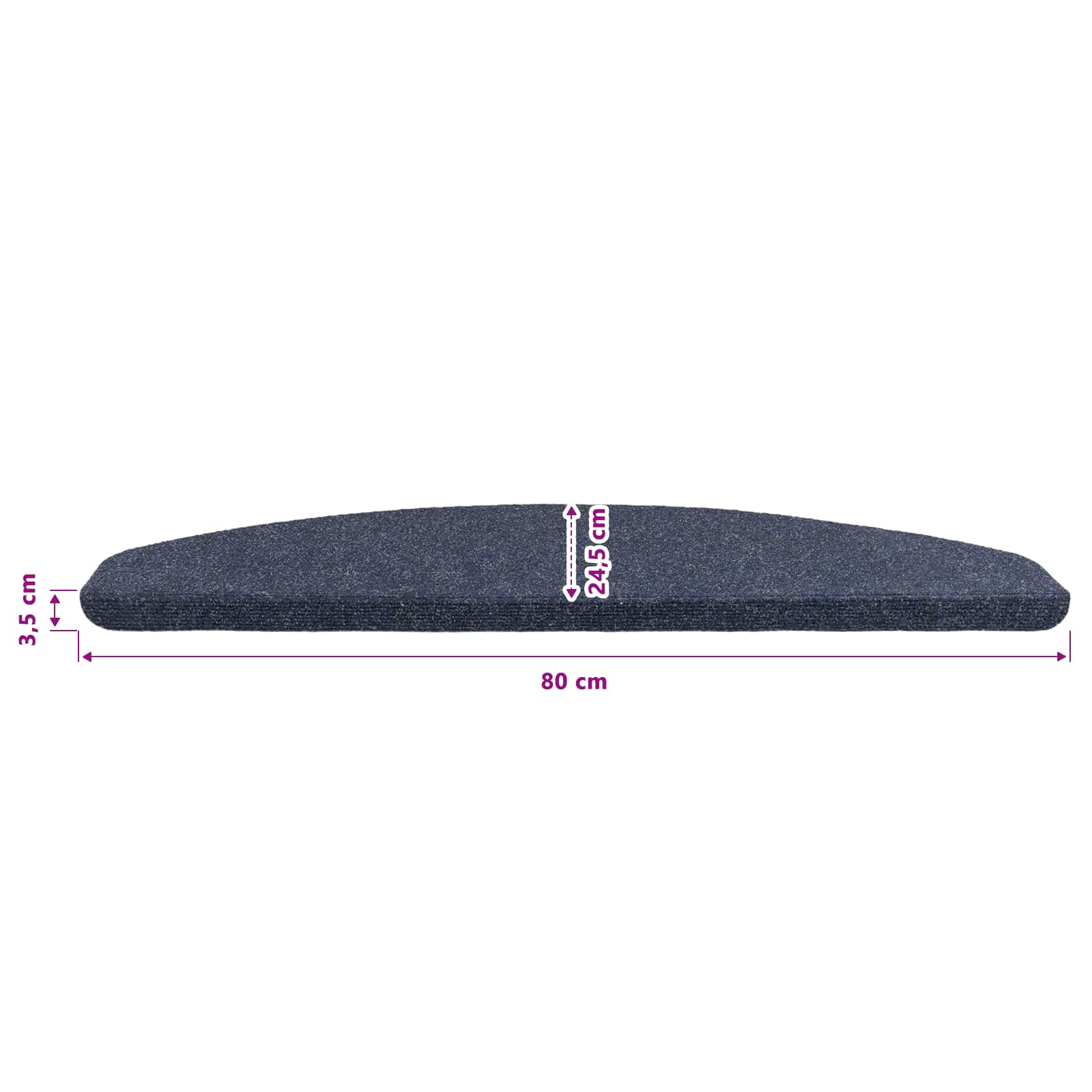 Stufenmatten Selbstklebend 15 Stk. 56x17x3 cm Beige