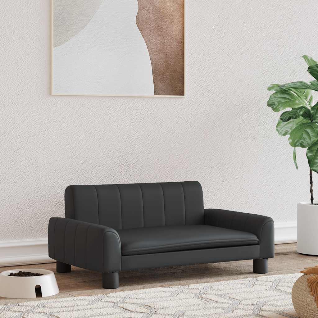 Hundebett Creme 90x53x30 cm Stoff