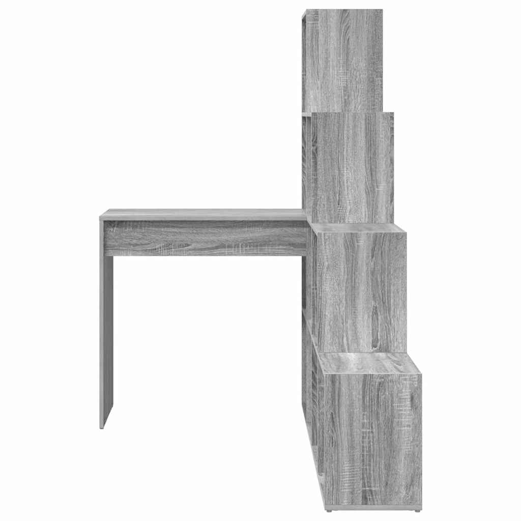 Eck-Schreibtisch Schwarz Eichen-Optik 101,5 x 149,5 x 149,5 cm