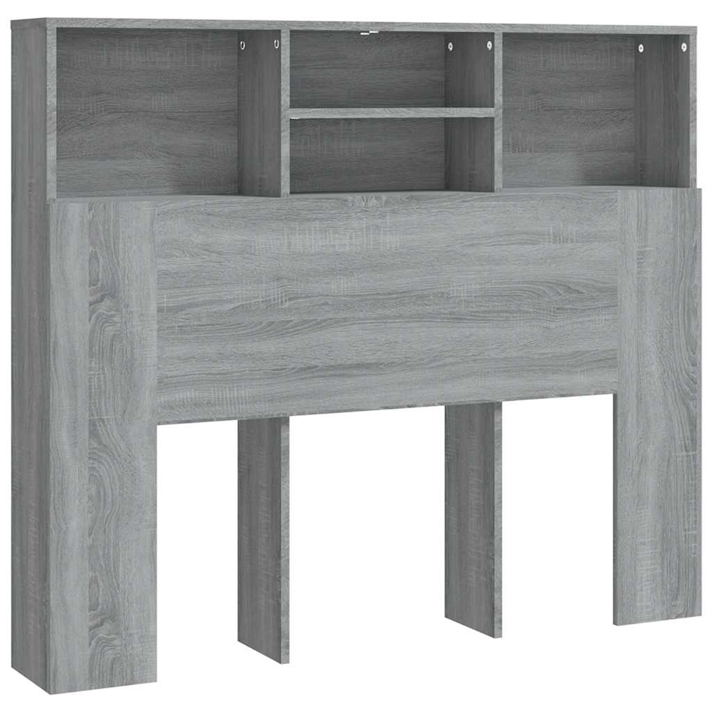 Bett-Kopfteil mit Ablagen Weiß 100x19x103,5 cm