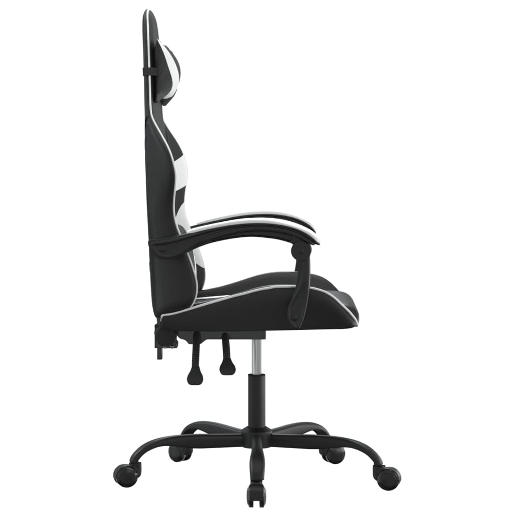 Gaming-Stuhl Drehbar Schwarz und Rot Kunstleder