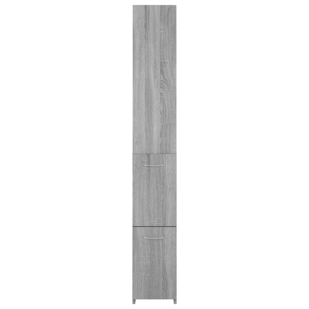 Badschrank Weiß 25x26,5x170 cm Holzwerkstoff