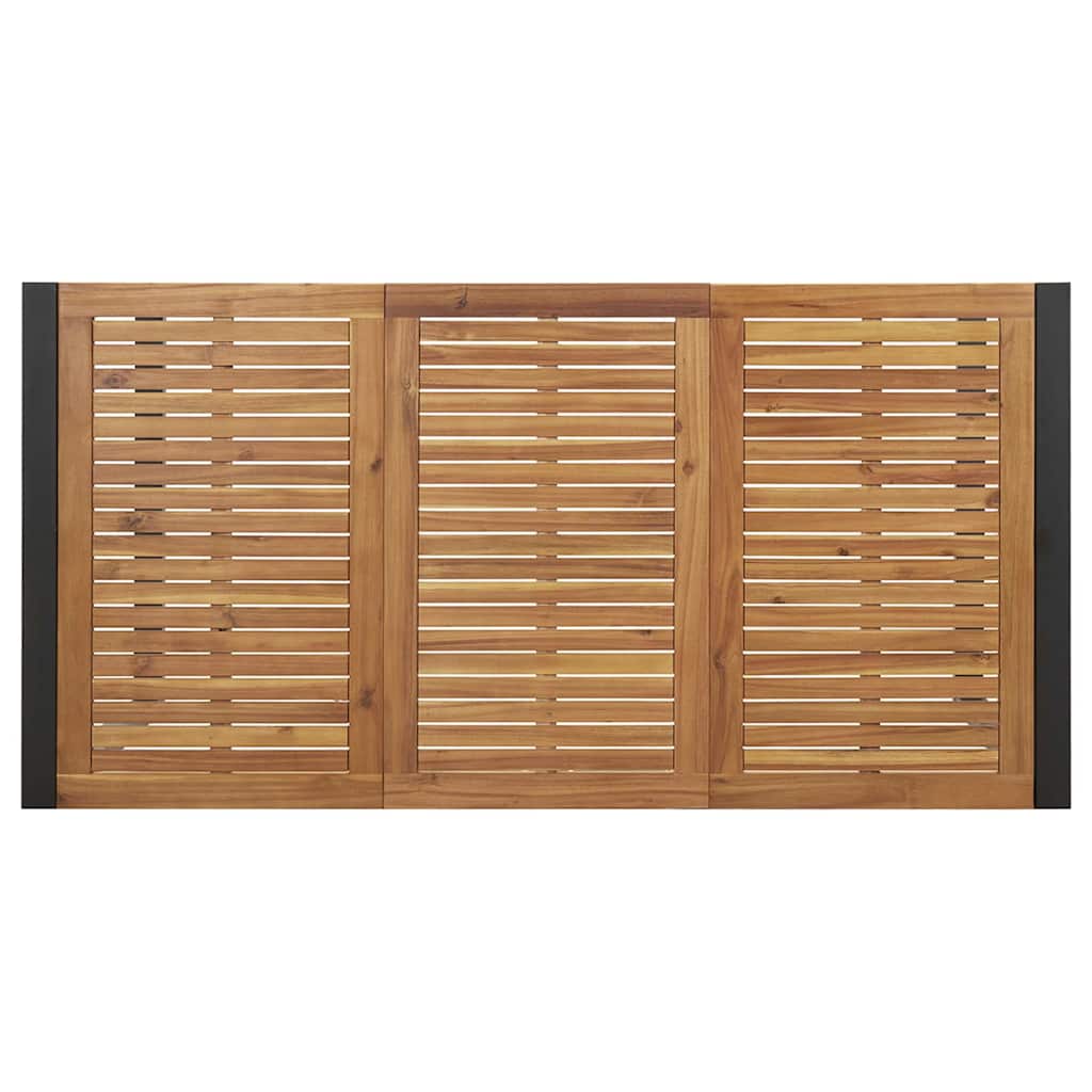 Garten Essgruppe 5 pcs Grau Massivholz Akazie