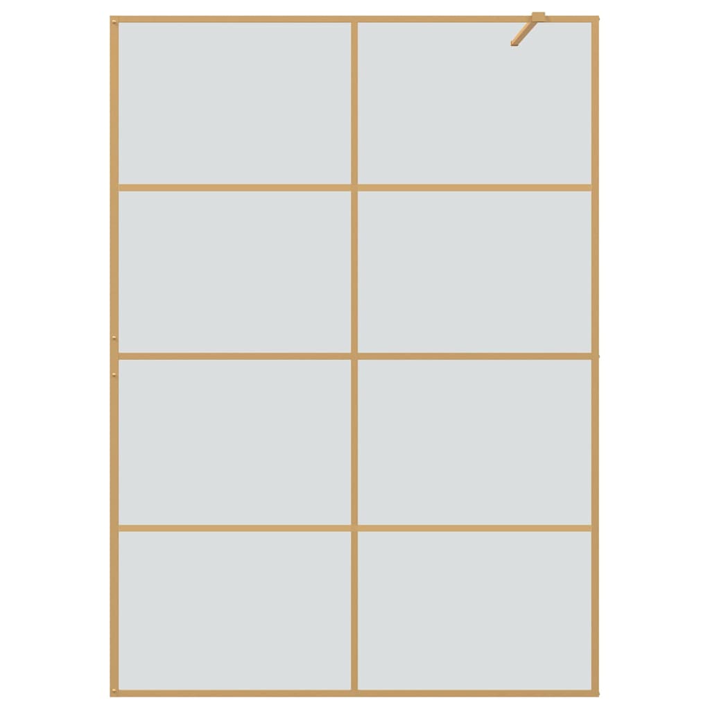 Duschwand für Begehbare Dusche mit Klarem ESG Glas 80x195 cm
