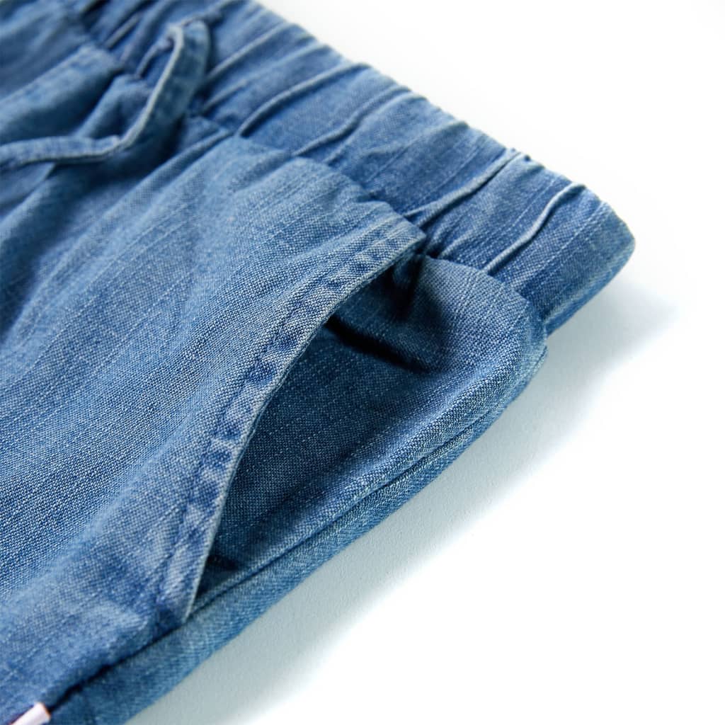 Kindershorts Helles Jeansblau 140
