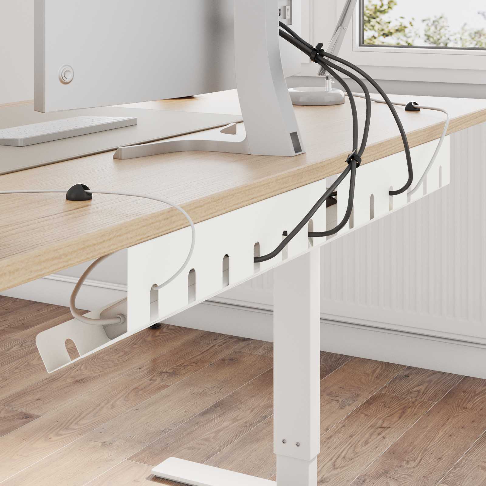 Unter dem Schreibtisch Kabelmanagement Tray 2 Stk. Anthrazit