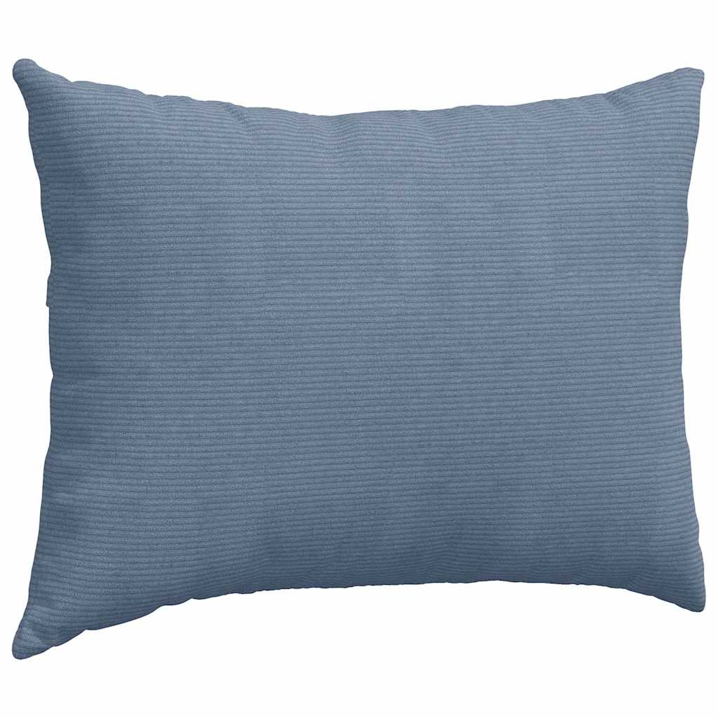 Sofakissen 2 Stück Hellgrau 50 x 30 cm Cordstoff