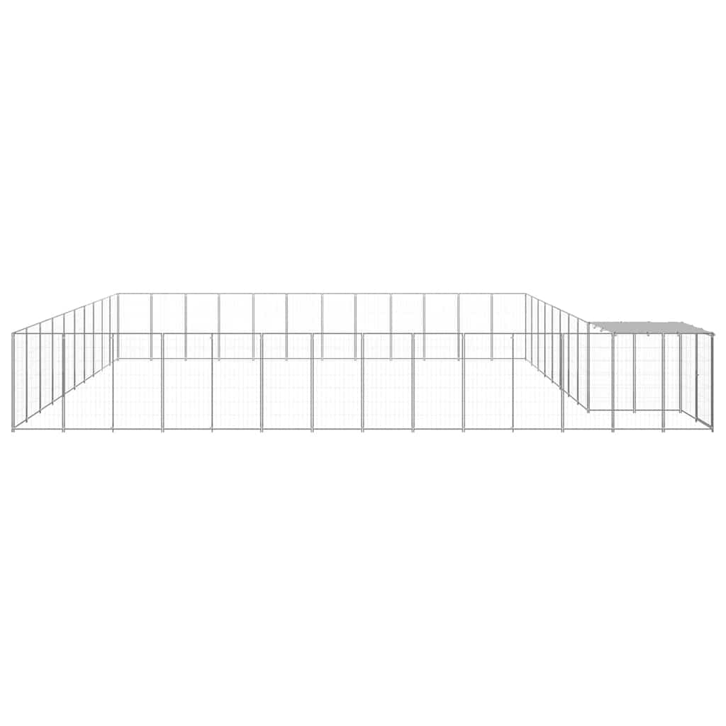 Hundezwinger Schwarz 7,26 m² Stahl