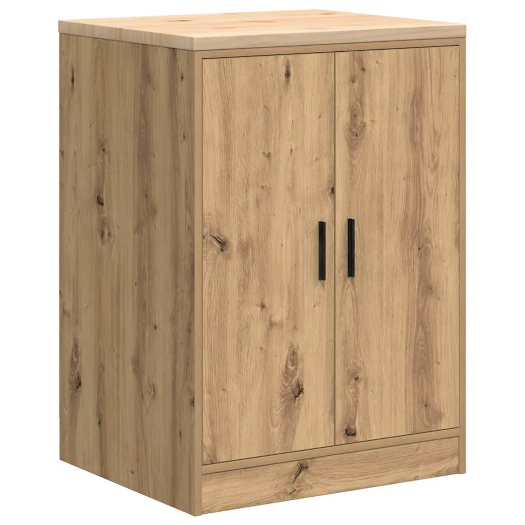 Garagenschränke 6 Stk. Schwarz Holzwerkstoff