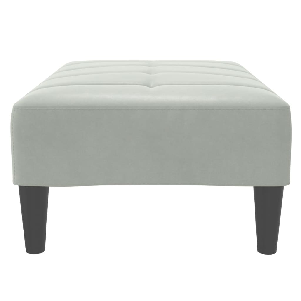 Fußhocker Blau 77x55x31 cm Samt
