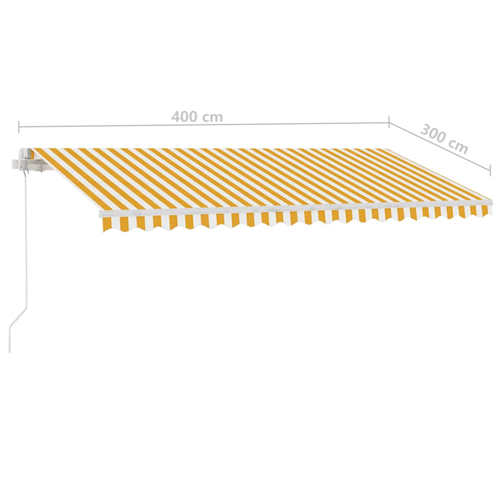 Standmarkise Manuell Einziehbar 300x250 cm Creme