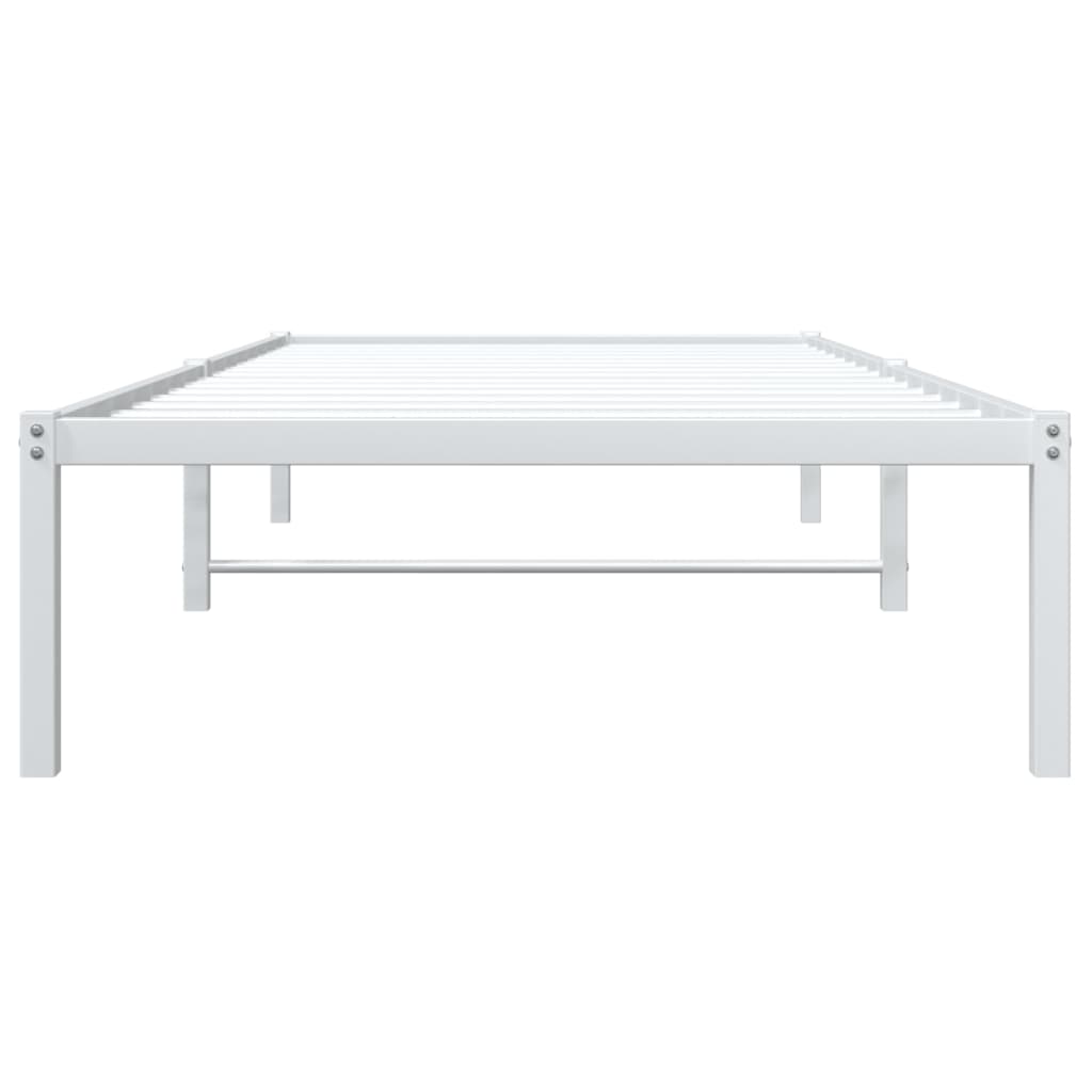 Bettgestell Metall Schwarz 75x190 cm