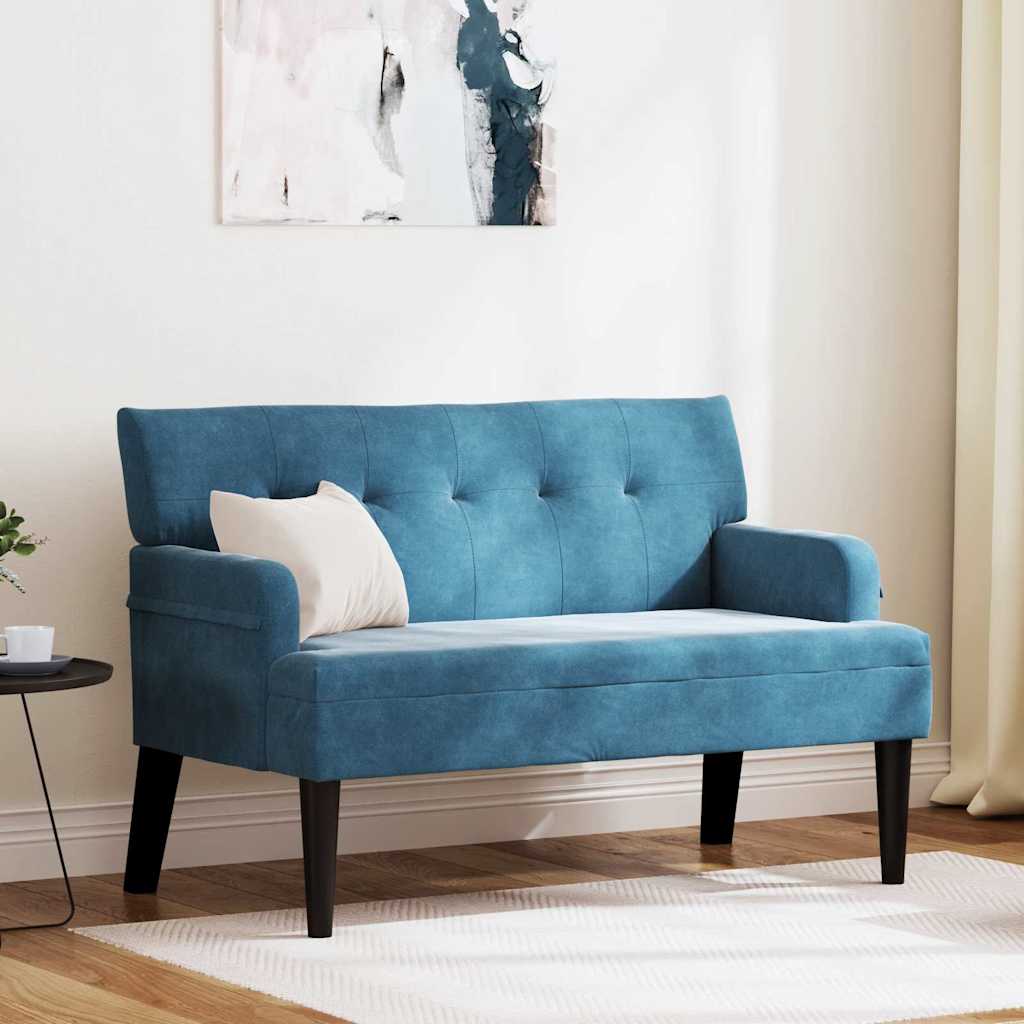 Chesterfield Bank Hellgrau 112 x 65,5 x 75 cm Samt