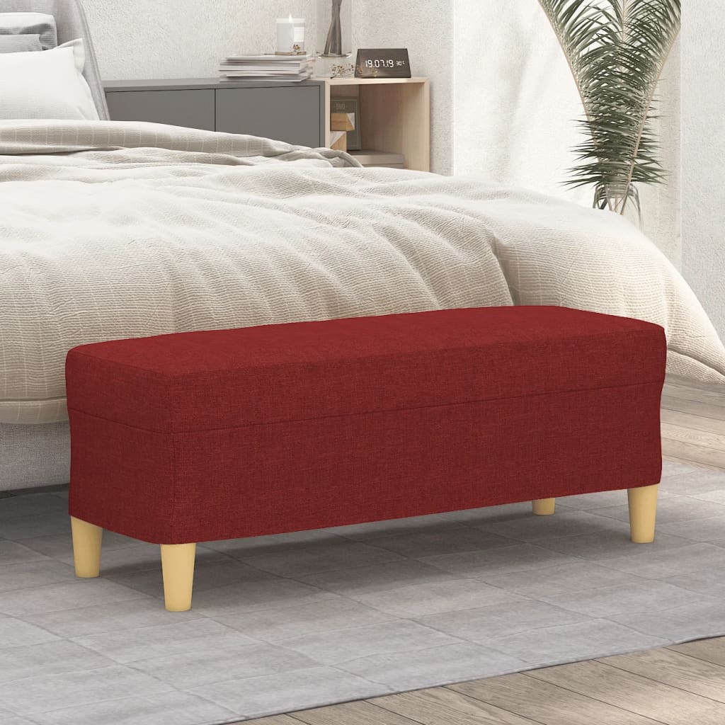 Sitzbank Hellgrau 70x35x41 cm Stoff