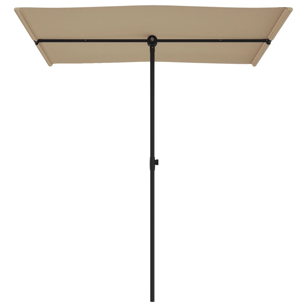 Sonnenschirm mit Aluminium-Mast 180x110 cm Bordeauxrot