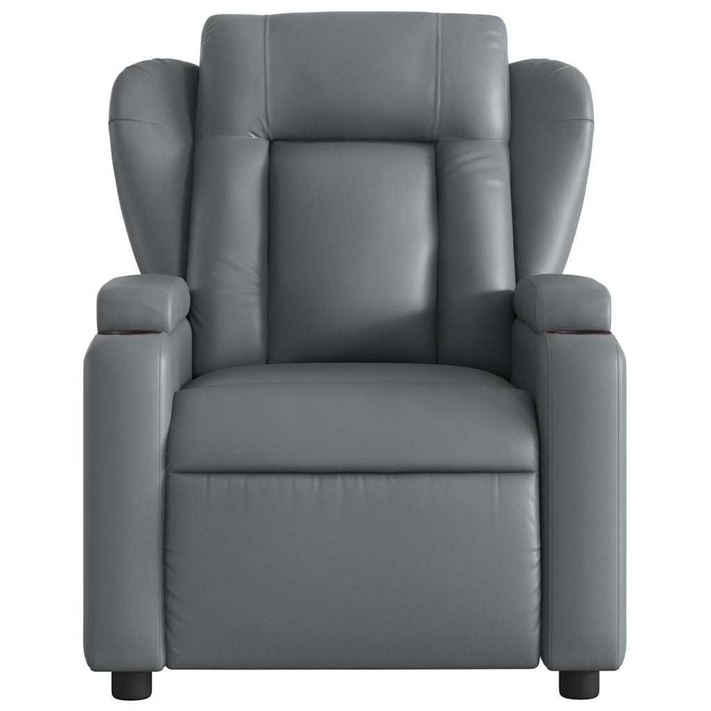 Massage-Relaxsessel, Kunstleder, Schwarz