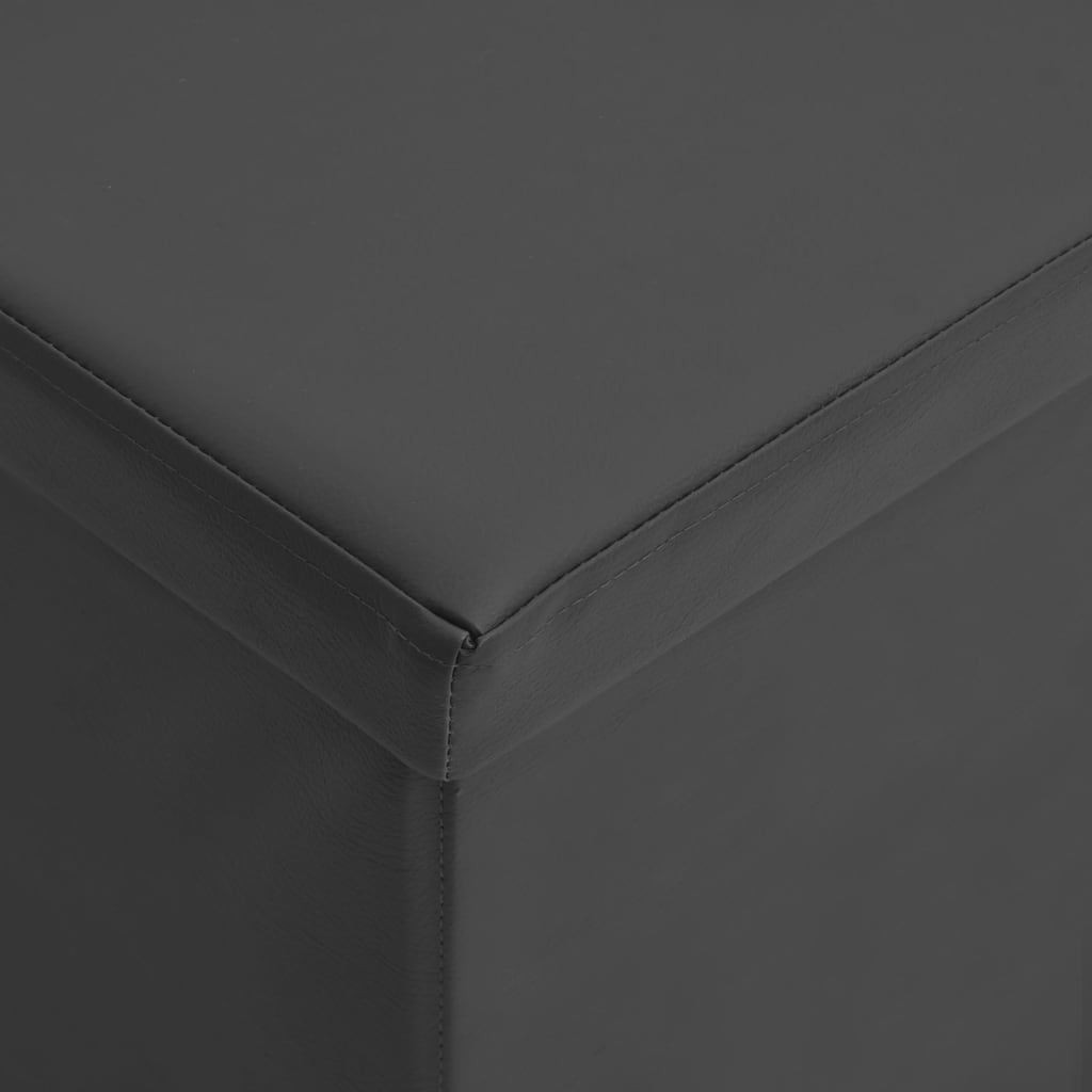 Faltbare Sitzbank mit Stauraum Weinrot PVC