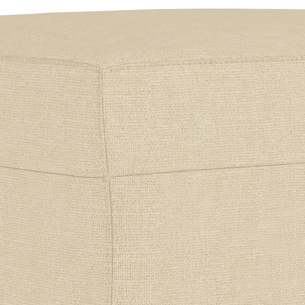 Fußhocker Hellgrau 60x50x41 cm Stoff