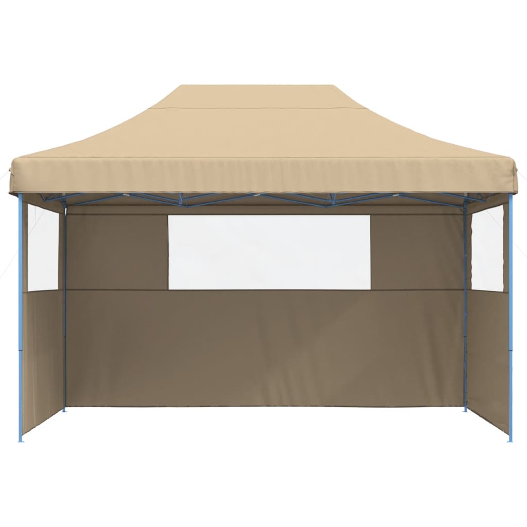 Partyzelt Faltbar Pop-Up Beige 410x279x315 cm