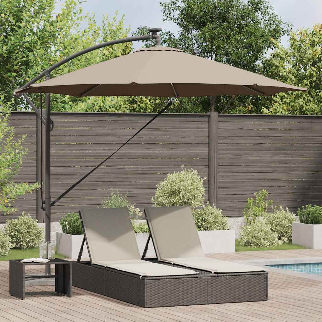 Sonnenschirm Sand 294 x 294 x 248 cm Polyester und Aluminium