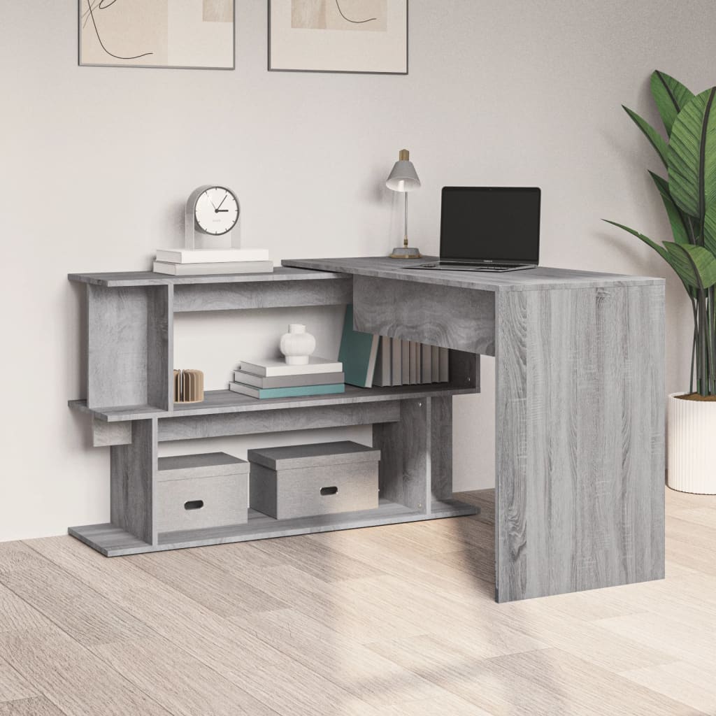 Eckschreibtisch Weiß 200x50x76 cm Holzwerkstoff